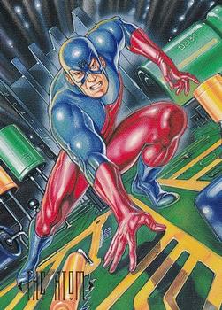 1994 SkyBox DC Master Series #72 The Atom Front
