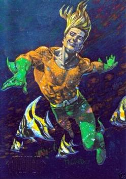1994 SkyBox DC Master Series - Foil #F2 Aquaman Front