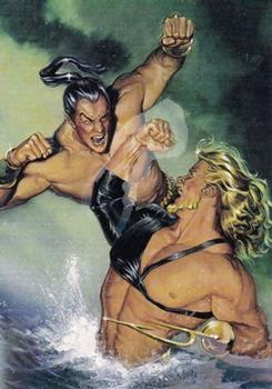 1995 Fleer DC vs. Marvel Comics - Holo F/X #2 Aquaman vs. Namor Front