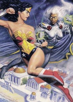 1995 Fleer DC vs. Marvel Comics - Holo F/X #12 Wonder Woman vs. Storm Front
