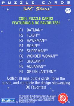 1994 SkyBox DC Stars - Puzzle #P7 Shazam! Back