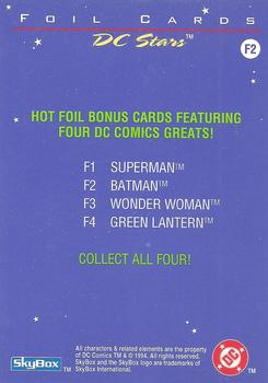 1994 SkyBox DC Stars - Foil #F2 Batman Back
