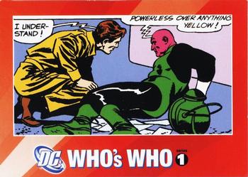 2006 DC Direct Who's Who #NNO1-4 Green Lantern Front