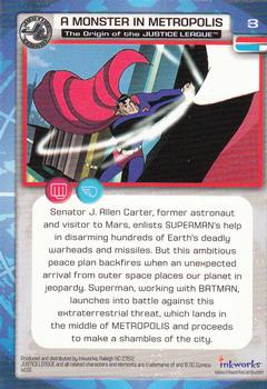 2003 Inkworks Justice League #3 A Monster in Metropolis Back