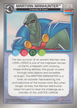 2003 Inkworks Justice League - Friends and Foes #FF4 Martian Manhunter Back