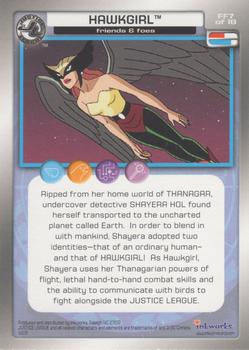 2003 Inkworks Justice League - Friends and Foes #FF7 Hawkgirl Back