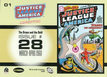 2009 Rittenhouse Justice League of America Archives #01 The Brave and The Bold #28      March-April 1960 Back