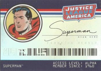 2009 Rittenhouse Justice League of America Archives - Founding Members #FM1 Superman Front