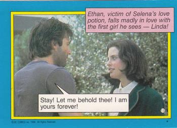 1984 Topps Supergirl #13 Ethan, victim of Selena's love pot Back