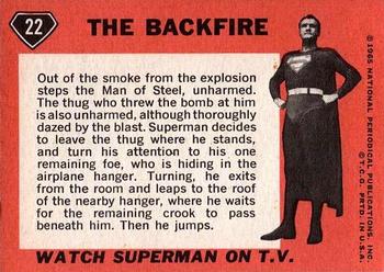 1966 Topps Superman #22 The Backfire Back
