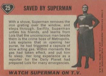1966 Topps Superman #25 Saved by Superman Back