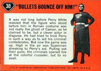 1966 Topps Superman #30 Bullets Bounce Off Him Back