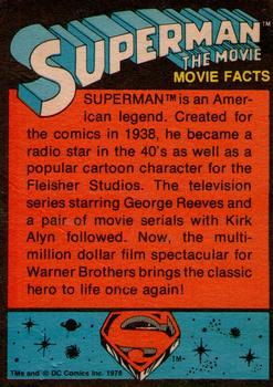 1978 Topps Superman: The Movie #13 Incredible Laboratory of Jor-El Back
