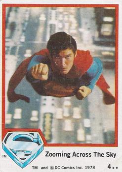 1978 Topps Superman: The Movie #4 Zooming Across The Sky Front