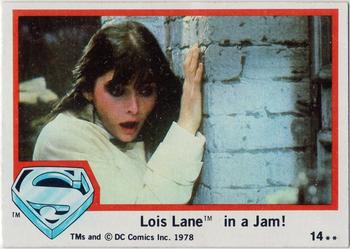 1978 Topps Superman: The Movie #14 Lois Lane In a Jam! Front