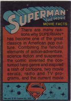 1978 Topps Superman: The Movie #15 A Study in Villainy Back