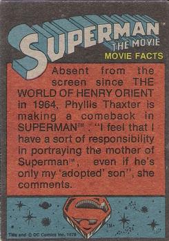 1978 Topps Superman: The Movie #19 The Spaceship Blasts Off! Back