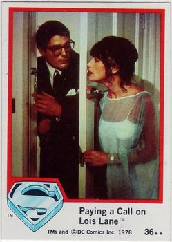 1978 Topps Superman: The Movie #36 Paying a Call on Lois Lane Front
