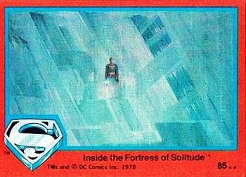 1978 Topps Superman: The Movie #85 Inside the Fortress of Solitude Front