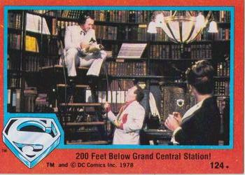 1978 Topps Superman: The Movie #124 200 Feet Below Grand Central Station! Front