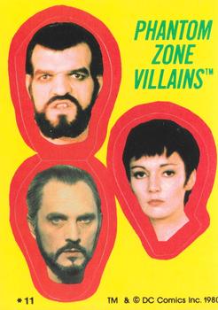 1980 Topps Superman II - Stickers #11 Phantom Zone Villains Front