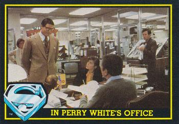 1983 Topps Superman III #11 In Perry White's Office Front