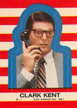 1983 Topps Superman III - Stickers #9 Clark Kent Front