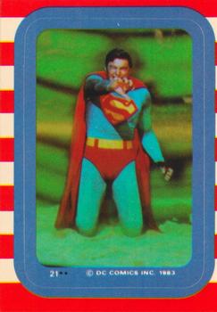 1983 Topps Superman III - Stickers #21 (Image from Card 80) Front