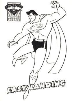 1996 Fleer/SkyBox Superman Action Packs - Coloring Cards #C1 Superman Front