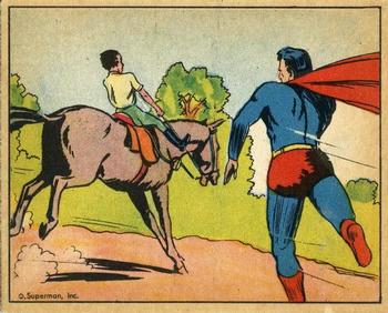 1941 Gum Inc. Superman (R145) #21 The Runaway Horse Front