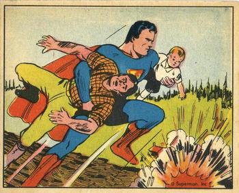 1941 Gum Inc. Superman (R145) #26 Log Jam Peril Front