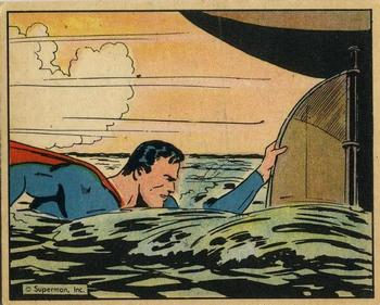 1941 Gum Inc. Superman (R145) #37 Distress at Sea Front
