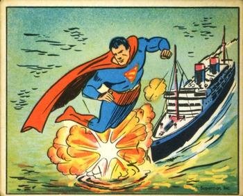 1941 Gum Inc. Superman (R145) #61 Through the Mine Field Front