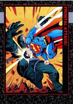 1992 SkyBox Doomsday: The Death of Superman #25 Frontal Attack! Front