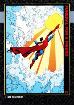 1992 SkyBox Doomsday: The Death of Superman - Funeral for a Friend #C9 Funeral For A Friend - Superman #77 Front