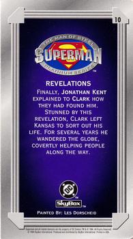 1994 SkyBox Superman: Man of Steel Platinum Series #10 Revelations Back
