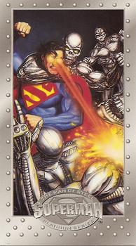 1994 SkyBox Superman: Man of Steel Platinum Series #27 Turning up the Heat! Front