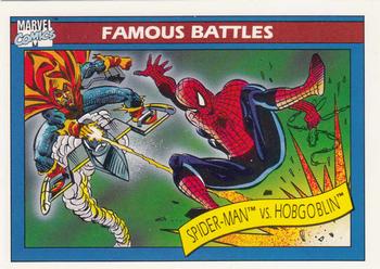 1990 Impel Marvel Universe #112 Spider-Man vs. Hobgoblin Front
