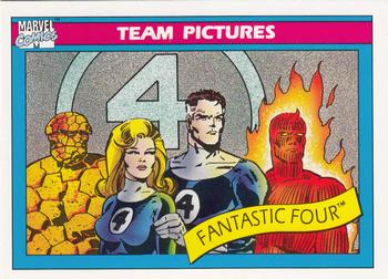 1990 Impel Marvel Universe #137 Fantastic Four Front