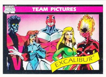 1990 Impel Marvel Universe #144 Excalibur Front