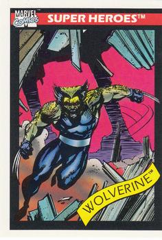 1990 Impel Marvel Universe #37 Wolverine Front