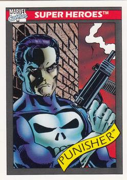 1990 Impel Marvel Universe #47 Punisher Front