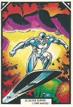1989 Comic Images Marvel Comics Arthur Adams #32 Silver Surfer Front