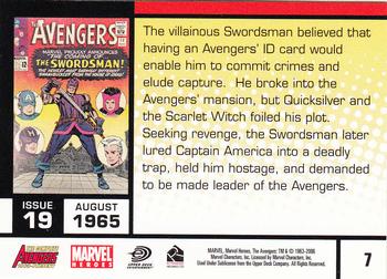 2006 Rittenhouse The Complete Avengers 1963-Present #7 The villainous Swordsman believed that having Back