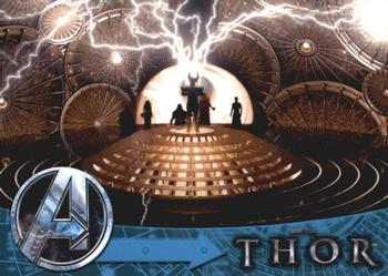 2012 Upper Deck Avengers Assemble #47 Thor - Opening the Rainbow Bridge Front