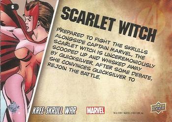 2011 Upper Deck The Avengers: Kree-Skrull War - Characters #6 Scarlet Witch Back