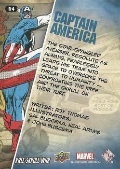 2011 Upper Deck The Avengers: Kree-Skrull War - Retro #R-4 Captain America Back