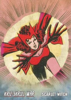 2011 Upper Deck The Avengers: Kree-Skrull War - Retro #R-18 Scarlet Witch Front