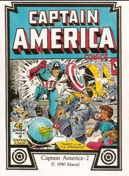 1990 Comic Images Captain America #2 Captain America - 2 Front