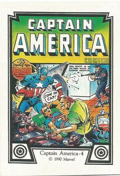 1990 Comic Images Captain America #4 Captain America - 4 Front